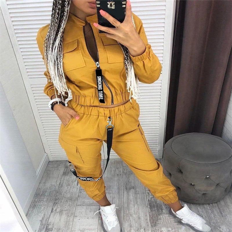 Fashion Women Sets Yellow